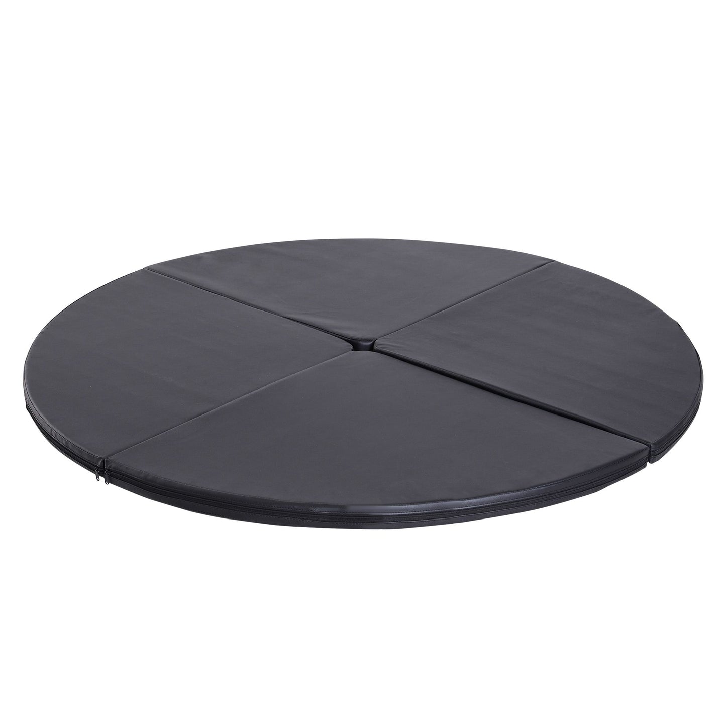 Soozier Pole Dance Mat, 2"T x 5'W Folding Pole Dance Mat for Home, Lightweight and Foldable, Black